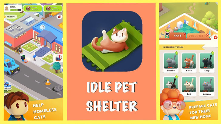 Idle Pet Shelter: um jogo casual viciante e divertido para amantes de pets
